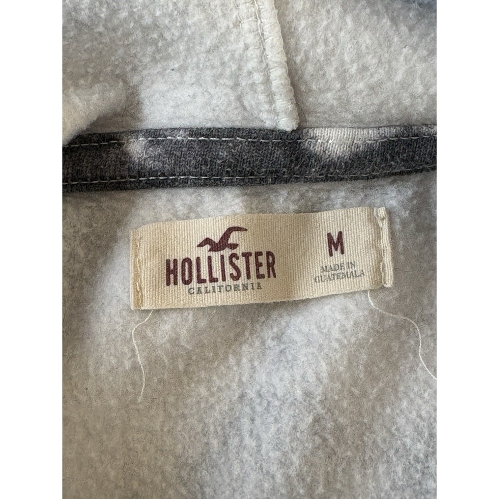 Hollister Hoodie Women's Medium Tie Dye Cotton Sweatshirt Black White‎ Dragon - Picture 5 of 16